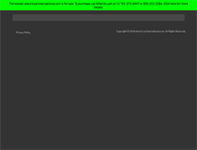 Tablet Screenshot of electriccarinternational.com